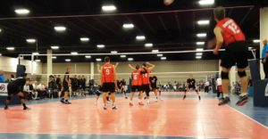 Read more about the article Peter Rugosi scoring for 17U Team Ontario with an ace